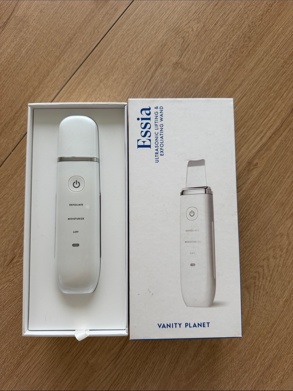 Essia Ultrasonic Exfoliating & Lifting Wand — White